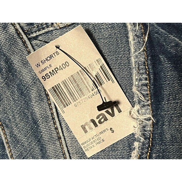 Mavi Jeans Womens Short Size 27 Blue Emily‎ Distressed Cut Off Grunge - Picture 3 of 8